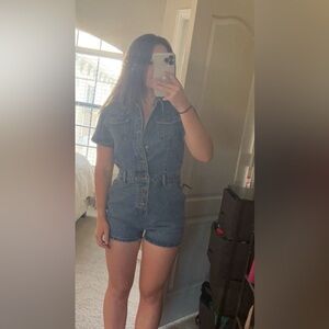 Princess Polly denim romper size small